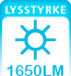 Tavle Lysstyrke 1650